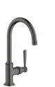 AXOR-HG-AXOR-Montreux-Einhebel-Waschtischmischer-210-mit-Hebelgriff-und-Ablaufgarnitur-Brushed-Black-Chrome-16518340 gallery number 1